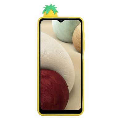 Силиконовый (TPU) чехол UniCase 3D Cartoon Pattern для Samsung Galaxy A12 (A125) / A12 Nacho (A127) / M12 (M127) - Pineapple