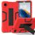 Защитный чехол Deexe Color Kickstand для Samsung Galaxy Tab A11 (X130/135) - Red / Black