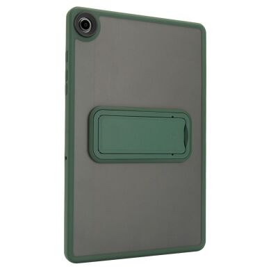 Защитный чехол Deexe Crystal Kickstand для Samsung Galaxy Tab A9 Plus (X210/216) - Green