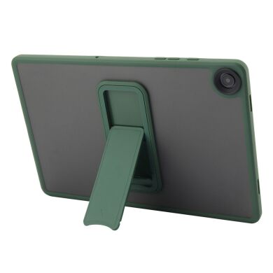 Защитный чехол Deexe Crystal Kickstand для Samsung Galaxy Tab A9 Plus (X210/216) - Green