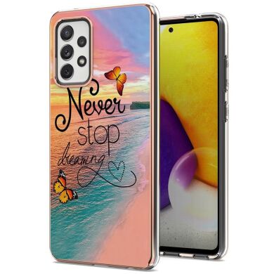 Защитный чехол Deexe Fashion Case для Samsung Galaxy A72 (А725) - Never Stop Dreaming