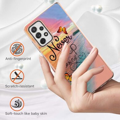 Защитный чехол Deexe Fashion Case для Samsung Galaxy A72 (А725) - Purple Flower