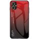 Захисний чохол Deexe Gradient Color для Samsung Galaxy A05 (A055) - Black / Red