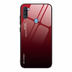 Защитный чехол Deexe Gradient Color для Samsung Galaxy A11 (A115) - Red / Black