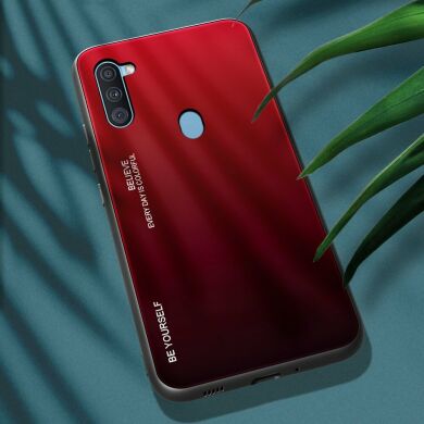 Захисний чохол Deexe Gradient Color для Samsung Galaxy A11 (A115) - Red / Black