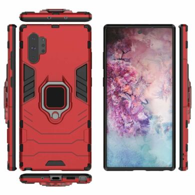 Защитный чехол Deexe Hybrid Case для Samsung Galaxy Note 10+ (N975) - Red
