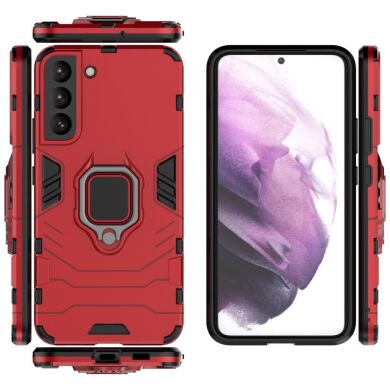 Защитный чехол Deexe Hybrid Case для Samsung Galaxy S22 - Red
