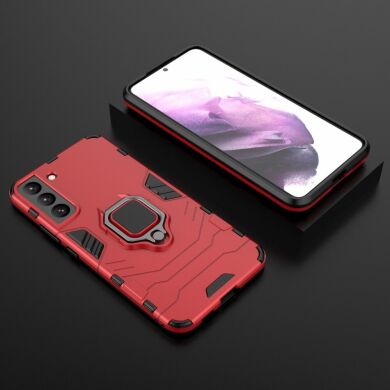 Защитный чехол Deexe Hybrid Case для Samsung Galaxy S22 - Red