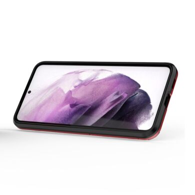 Защитный чехол Deexe Hybrid Case для Samsung Galaxy S22 - Red