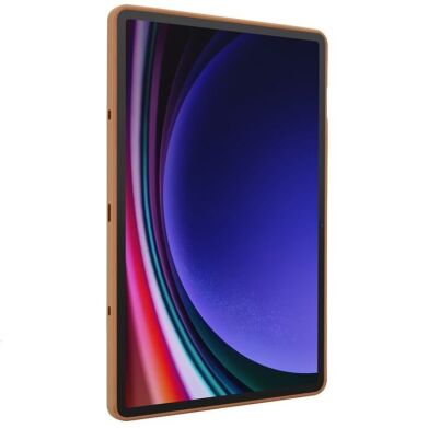 Защитный чехол Deexe Kick Shell для Samsung Galaxy Tab S9 (X710/716) / S9 FE (X510/516) - Gold