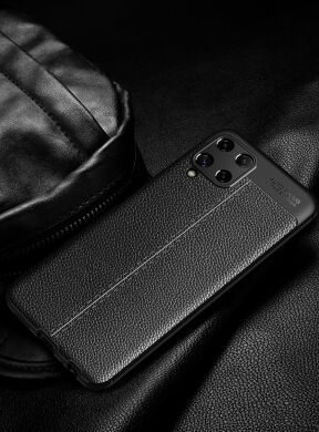 Защитный чехол Deexe Leather Cover для Samsung Galaxy A22 (A225) / M22 (M225) - Black