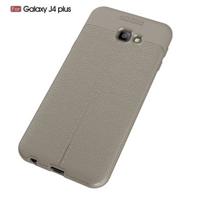 Захисний чохол Deexe Leather Cover для Samsung Galaxy J4+ (J415) - Grey