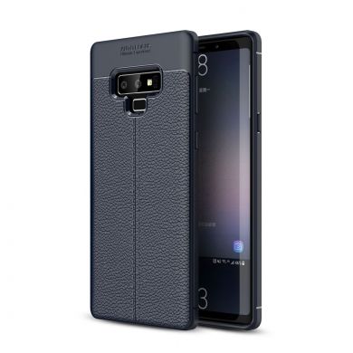 Защитный чехол Deexe Leather Cover для Samsung Galaxy Note 9 (N960) - Dark Blue