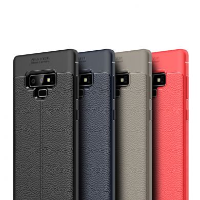 Защитный чехол Deexe Leather Cover для Samsung Galaxy Note 9 (N960) - Grey