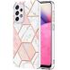 Защитный чехол Deexe Marble Pattern для Samsung Galaxy A33 (A336) - White / Pink. Фото 1 из 4