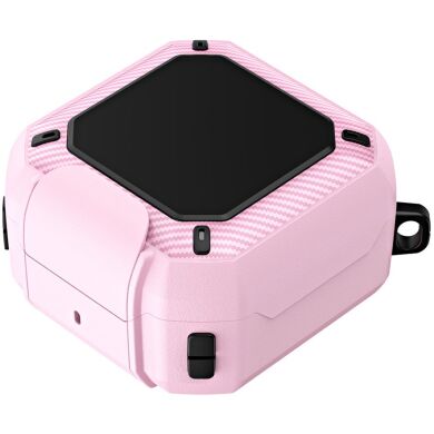 Защитный чехол Deexe Orbit Shield для Samsung Galaxy Buds 4 / Buds 4 Pro - Black / Pink