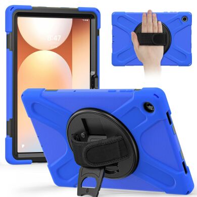 Защитный чехол Deexe Rotation Hybrid для Samsung Galaxy Tab A11 Plus (X230/236) - Blue