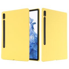 Защитный чехол Deexe Silicone Shell для Samsung Galaxy Tab S9 Ultra (X910/916) - Yellow