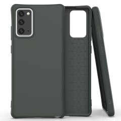 Защитный чехол Deexe Soft Cover для Samsung Galaxy Note 20 (N980) - Dark Green