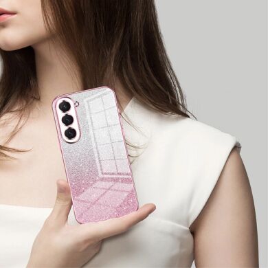 Защитный чехол Deexe Sparkles Cover для Samsung Galaxy S23 (S911) - Silver