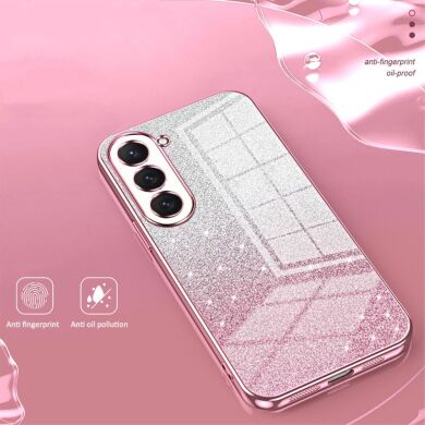 Защитный чехол Deexe Sparkles Cover для Samsung Galaxy S23 (S911) - Transparent