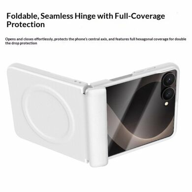 Защитный чехол GKK Magnetic Matte Case для Samsung Galaxy Flip 8 - White