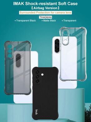 Защитный чехол IMAK Airbag MAX Case для Samsung Galaxy A56 (A566) - Transparent Black