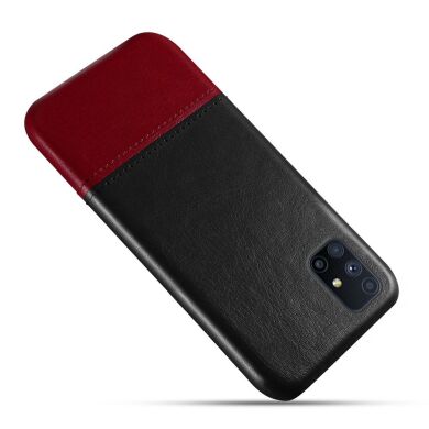 Захисний чохол KSQ Dual Color для Samsung Galaxy M51 (M515) - Black / Wine Red