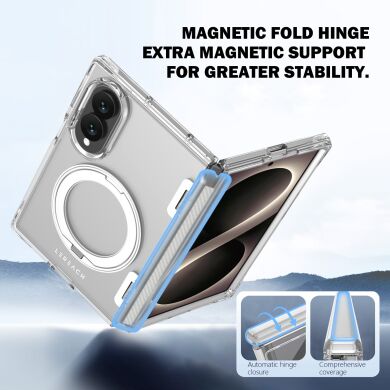 Защитный чехол LEREACH TOC Crystal Ring для Samsung Galaxy Fold 8 - Transparent