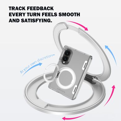 Защитный чехол LEREACH TOC Crystal Ring для Samsung Galaxy Fold 8 - Transparent