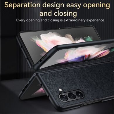 Захисний чохол SULADA Leather Case (FF) для Samsung Galaxy Fold 5 - Green