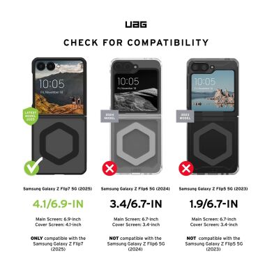 Захисний чохол URBAN ARMOR GEAR (UAG) Mouve для Samsung Galaxy Flip 7 (214504113131) - Ash