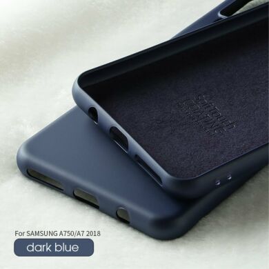 Защитный чехол X-LEVEL Delicate Silicone для Samsung Galaxy A7 2018 (A750) - Blue