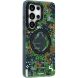 Захисний чохол YOUNGKIT Camouflage Circuit MagSafe для Samsung Galaxy S26 Ultra (S948) - Green