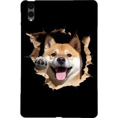Защитный кейс Deexe Art Style для Samsung Galaxy Tab S12 Plus - Shiba Inu