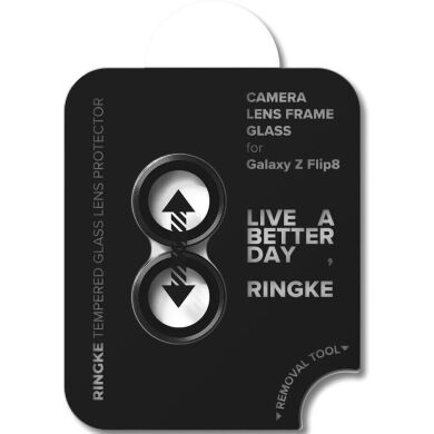 Комплект защитных стекол на камеру Ringke Camera Frame для Samsung Galaxy Flip 8 (8800380460621) - Black