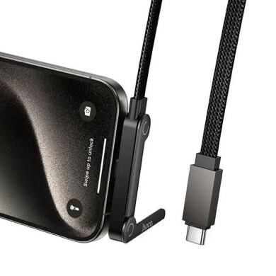 Кабель Hoco U150 Type-C to Type-C 60W (3A, 1.2m) - Black