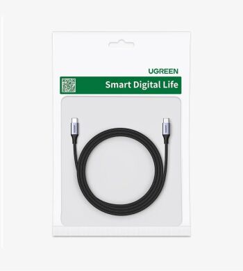 Кабель UGREEN US535 Type-C to Type-C 240W (5A, 2m) - Space Gray
