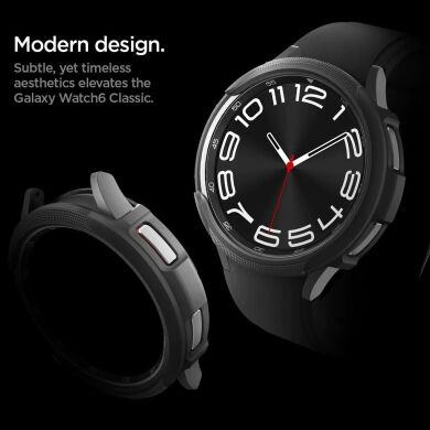 Защитный чехол Spigen (SGP) Liquid Air Case для Samsung Galaxy Watch 6 Classic (43mm) - Matte Black