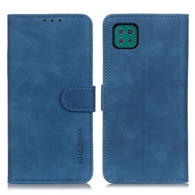 Чехол-книжка KHAZNEH Retro Wallet для Samsung Galaxy A22 5G (A226) - Blue