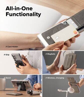 Кардхолдер Ringke Slide Grip Wallet Magnetic Edge (8800293855224) - Black