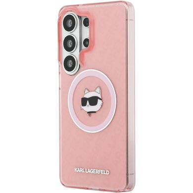 Защитный чехол Karl Lagerfeld IML Repeated Choupette MagSafe для Samsung Galaxy S26 Ultra (S948) KLHMS26LHMKBCHOP - Pink