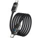 Кабель Hoco U137 Type-C to Type-C (60W, 3A, 1.2m) - Black