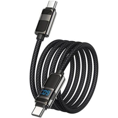 Кабель Hoco U137 Type-C to Type-C (60W, 3A, 1.2m) - Black