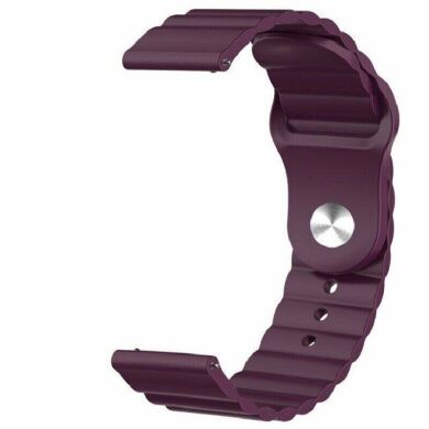 Ремешок Deexe Silicone Strap для часов с шириной крепления 22мм - Dark Purple