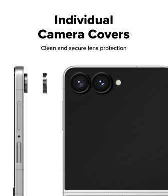 Комплект защитных стекол на камеру Ringke Camera Frame для Samsung Galaxy Flip 8 (8800380460621) - Black