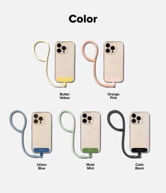 Ремінець для смартфона Ringke Holder Link Flow Hand Strap (P-Type) 8800328814103 - Shade Black