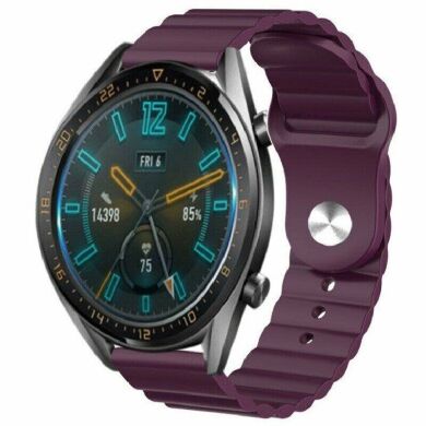 Ремінець Deexe Silicone Strap для годинників з шириною кріплення 22мм - Dark Purple