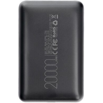 Зовнішній акумулятор VEGER S20 QC3.0 PD22.5W (20000mAh) - Black