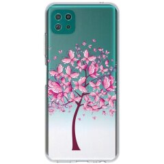 Силіконовий (TPU) чохол Deexe Pretty Glossy для Samsung Galaxy A22 5G (A226) - Butterfly Tree
